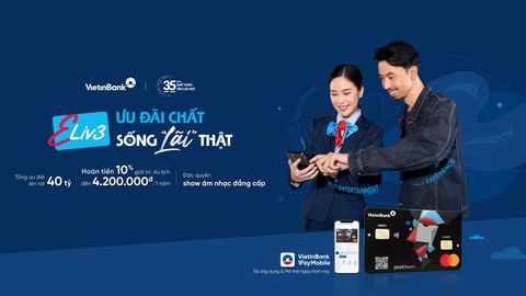 VietinBank ra mắt thẻ kép ghi nợ và tín dụng quốc tế Eliv3 - Ảnh 1. VietinBank chính thức ra mắt thẻ kép ghi nợ và tín dụng quốc tế Eliv3 -Ảnh: VTB