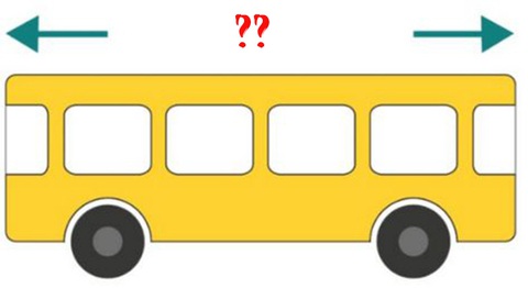 Đố vui hack não: Xe buýt đang chạy bên trái hay bên phải? - Ảnh 1. Đố vui hack não: Xe buýt đang chạy bên trái hay bên phải? - Ảnh 1.