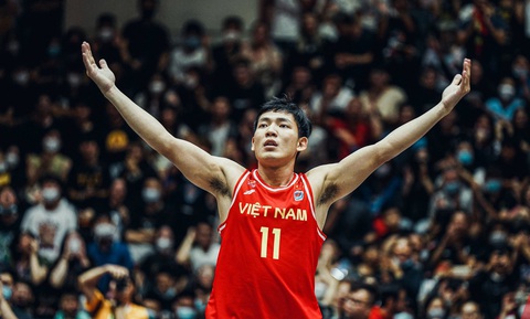 Võ Kim Bản từng chơi ấn tượng tại SEA Games 31 trong màu áo tuyển Việt Nam - Ảnh: VBA Võ Kim Bản từng chơi ấn tượng tại SEA Games 31 trong màu áo tuyển Việt Nam - Ảnh: VBA