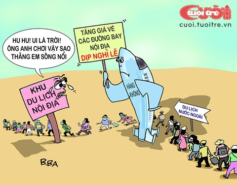 Du lịch nội địa đói khách vì giá vé máy bay cao ngất ngưởng - Ảnh 1. Du lịch nội địa đói khách vì giá vé máy bay cao ngất ngưởng - Ảnh 1.