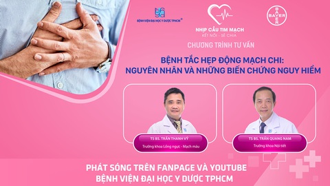 Chương trình tư vấn: Bệnh tắc hẹp động mạch chi - nguyên nhân và những biến chứng nguy hiểm - Ảnh 1. Chương trình tư vấn: Bệnh tắc hẹp động mạch chi - nguyên nhân và những biến chứng nguy hiểm