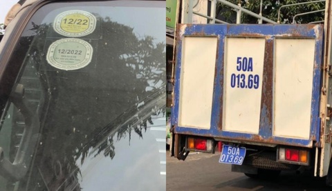 Sử dụng xe biển xanh hết hạn đăng kiểm, CSGT lập biên bản UBND phường Tân Quy - Ảnh 1. Sử dụng xe biển xanh hết hạn đăng kiểm, CSGT lập biên bản UBND phường Tân Quy - Ảnh 1.