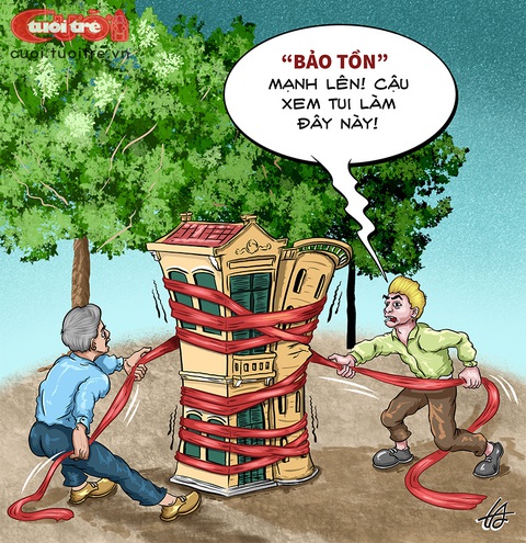 Kiến trúc cổ được trùng tu hơi... mạnh tay - Ảnh 1. Kiến trúc cổ được trùng tu hơi... mạnh tay - Ảnh 1.