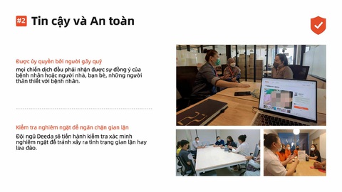 Điều tra: Kêu gọi từ thiện lấy 'hoa hồng' - Kỳ 3: Biến người bệnh thành món hàng - Ảnh 2. Văn phòng làm việc của Deeda tại quận 1 (TP.HCM) được giới thiệu là cách bệnh viện gần nhất chỉ 10 phút di chuyển, có thể phục vụ tất cả bệnh nhân có nhu cầu gây quỹ nhanh nhất có thể - Ảnh: website Deeda