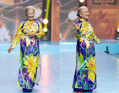 Chất chơi như NSƯT Phi Điểu 91 tuổi vẫn đọ catwalk cùng Đỗ Thị Hà, Khánh Vân - Ảnh 5. Chất chơi như NSƯT Phi Điểu 91 tuổi vẫn đọ catwalk cùng Đỗ Thị Hà, Khánh Vân - Ảnh 5.