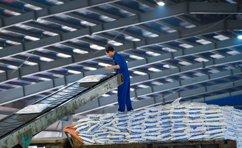 Doanh thu Supe Lâm Thao đạt 1.245 tỉ đồng, tăng 14% dù thị trường gặp khó - Ảnh 4. Các sản phẩm sau khi sản xuất sẽ được vận chuyện đi các đại lý khu vực - Ảnh: NAM TRẦN