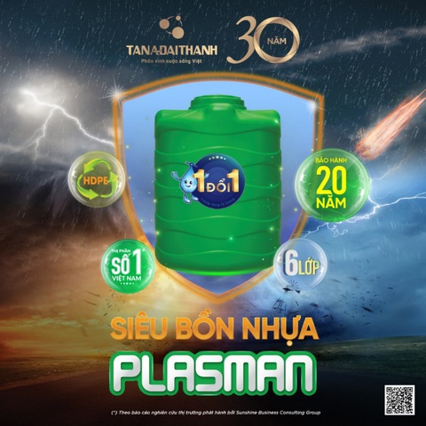 Bồn nhựa Plasman và chính sách bảo hành 20 năm, một đổi một - Ảnh 2. Siêu bồn nhựa Plasman - sản phẩm thích ứng với biến đổi khí hậu