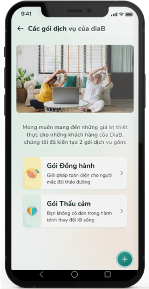 Khởi nghiệp với 'chìa khoá' sống khoẻ cùng đái tháo đường - Ảnh 2. DiaB có hai gói dịch vụ cho khách hàng chọn lựa