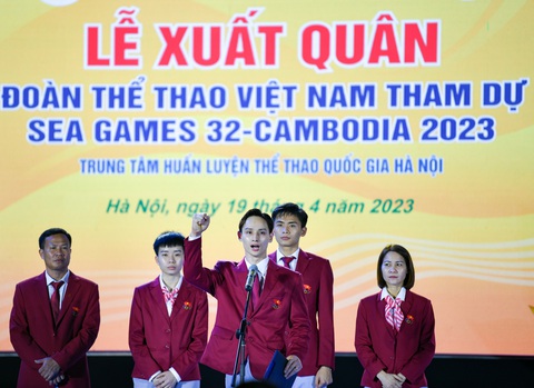 Đoàn thể thao Việt Nam lên đường dự SEA Games 32 - Ảnh 4. Đoàn thể thao Việt Nam lên đường dự SEA Games 32 - Ảnh 4.