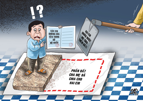 Cha mẹ cho em trai đất cấp cho hộ gia đình không hỏi ý kiến tôi được không? - Ảnh 1. Cha mẹ cho em trai đất cấp cho hộ gia đình không hỏi ý kiến tôi được không? - Ảnh 1.