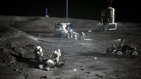 NASA sẽ xây dựng một loạt căn cứ trên Mặt trăng - Ảnh 1. NASA sẽ xây dựng một loạt căn cứ trên Mặt trăng - Ảnh 1.