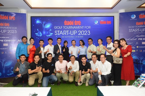 Trực tuyến đêm gala Golf for Start-Up 2023: Cơ hội chia sẻ ý tưởng - Ảnh 1. Các star-up tham dự gala - Ảnh: Quang Định