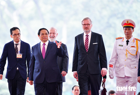 Thủ tướng Phạm Minh Chính đón và hội đàm với Thủ tướng Czech Petr Fiala - Ảnh 4. Thủ tướng Phạm Minh Chính đón và hội đàm với Thủ tướng Czech Petr Fiala - Ảnh 4.