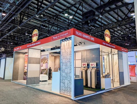 Vật liệu ốp lát cao cấp Royal góp mặt tại hội chợ Coverings 2023, Hoa Kỳ - Ảnh 1. Gian hàng của Royal tham gia tại Coverings 2023