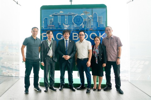 Tăng cường hợp tác giữa Meey Land và Big Tech thế giới - Ảnh 3. Ông Hoàng Mai Chung - chủ tịch Hội đồng quản trị (thứ 3 từ trái sang) và các lãnh đạo chủ chốt của Meey Land tại Văn phòng của Tập đoàn Meta (Facebook) - Ảnh: Meey Land