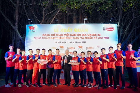 Acecook Việt Nam Đồng Hành Cùng Đoàn Thể Thao Việt Nam Tại Sea Games 32 - Ảnh: Đ.H. Acecook Việt Nam đồng hành cùng đoàn thể thao Việt Nam Sea Games 32 - Ảnh: Đ.H.