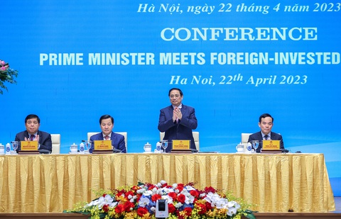 Thủ tướng Phạm Minh Chính: Cùng tháo gỡ khó khăn với nhà đầu tư nước ngoài - Ảnh 1. Thủ tướng Phạm Minh Chính: Cùng tháo gỡ khó khăn với nhà đầu tư nước ngoài - Ảnh 1.