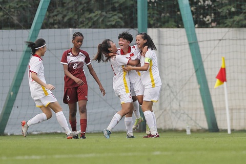Tuyển U17 nữ Việt Nam thắng 5-0 ngày ra quân vòng loại châu Á - Ảnh 1. Tuyển U17 nữ Việt Nam thắng 5-0 ngày ra quân vòng loại châu Á - Ảnh 1.
