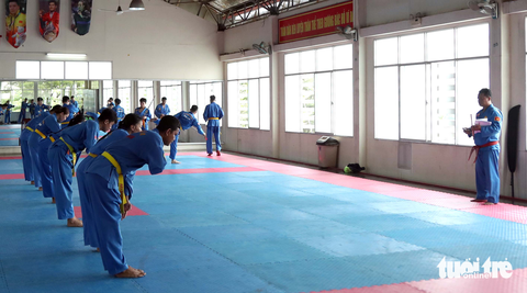Vovinam Campuchia luyện công tại Việt Nam chờ lấy HCV SEA Games - Ảnh 4. Vovinam Campuchia luyện công tại Việt Nam chờ lấy HCV SEA Games - Ảnh 4.