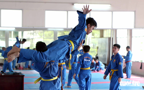 Vovinam Campuchia luyện công tại Việt Nam chờ lấy HCV SEA Games - Ảnh 6. Vovinam Campuchia luyện công tại Việt Nam chờ lấy HCV SEA Games - Ảnh 6.