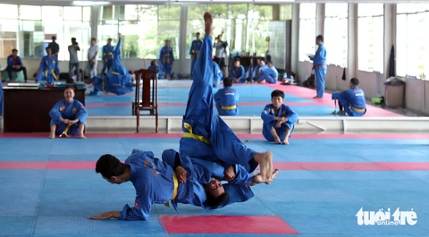 Vovinam Campuchia luyện công tại Việt Nam chờ lấy HCV SEA Games - Ảnh 7. Vovinam Campuchia luyện công tại Việt Nam chờ lấy HCV SEA Games - Ảnh 7.