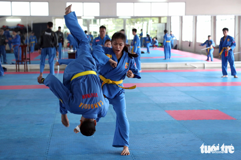Vovinam Campuchia luyện công tại Việt Nam chờ lấy HCV SEA Games - Ảnh 8. Vovinam Campuchia luyện công tại Việt Nam chờ lấy HCV SEA Games - Ảnh 8.