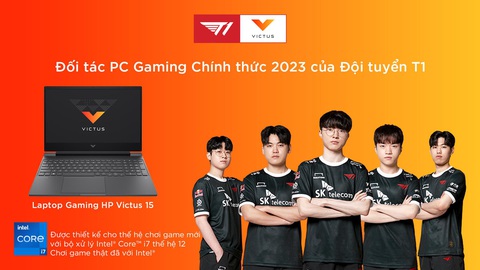 HP Victus là đối tác PC gaming chính thức 2023 của đội tuyển T1 - Ảnh 1. HP Victus là đối tác PC gaming chính thức 2023 của đội tuyển T1