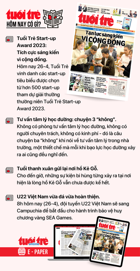 Tin tức sáng 26-4: 1/3 ca COVID-19 nhập viện ở TP.HCM chưa tiêm đủ mũi; Thí sinh tập đăng ký thi - Ảnh 4. Tin tức sáng 26-4: 1/3 ca COVID-19 nhập viện ở TP.HCM chưa tiêm đủ mũi; Thí sinh tập đăng ký thi - Ảnh 4.