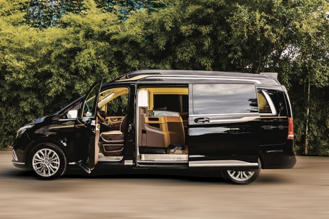 Mercedes-Maybach bản van cho triệu phú: Màn hình khổng lồ, ghế như ngai vàng, sàn đá cẩm thạch - Ảnh 6. Mercedes-Maybach bản van cho triệu phú: Màn hình khổng lồ, ghế như ngai vàng, sàn đá cẩm thạch - Ảnh 6.