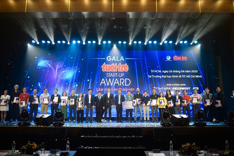 22 dự án được vinh danh của Tuổi Trẻ Start-Up Award 2023 - Ảnh: QUANG ĐỊNH 22 dự án được vinh danh của Tuổi Trẻ Start-Up Award 2023 - Ảnh: QUANG ĐỊNH