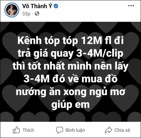 TikToker Võ Thành Ý chê nhãn hàng trả giá 3 triệu đồng/clip - Ảnh 1. TikToker Võ Thành Ý chê nhãn hàng trả giá 3 triệu đồng/clip - Ảnh 1.