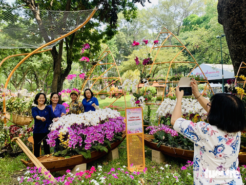 Festival Hoa lan TP.HCM đón người dân đến vui chơi dịp 30-4 - Ảnh 2. Festival Hoa lan TP.HCM đón người dân đến vui chơi dịp 30-4 - Ảnh 2.