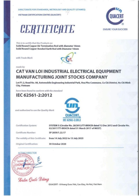 Kim thu sét và cọc tiếp địa CVL đạt chuẩn IEC 62561 góp mặt tại nhiều công trình - Ảnh 2. Kim thu sét và cọc tiếp địa CVL đạt chuẩn IEC 62561 góp mặt tại nhiều công trình - Ảnh 2.