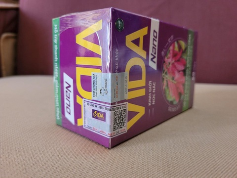 Hướng dẫn mua sản phẩm Vida Nano chính hãng - Ảnh 4. Sản phẩm chính hãng có tem chống giả in ấn tinh tế