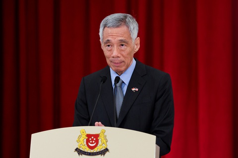 Thủ tướng Singapore Lý Hiển Long - Ảnh: REUTERS Thủ tướng Singapore Lý Hiển Long sẽ trao lại quyền lực cho ông Hoàng Tuấn Tài từ ngày 15-5 - Ảnh: REUTERS