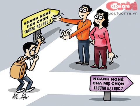 Mâu thuẫn khi cha mẹ chọn ngành nghề đại học thay con - Ảnh 1. Mâu thuẫn khi cha mẹ chọn ngành nghề đại học thay con - Ảnh 1.