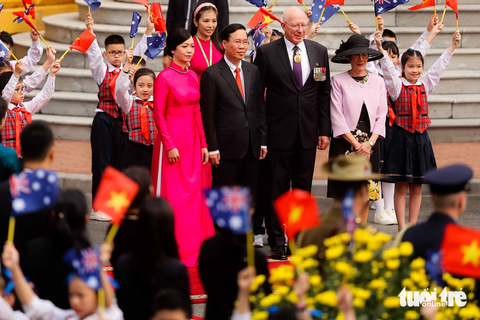 Chủ tịch nước Võ Văn Thưởng đón Toàn quyền Úc David Hurley - Ảnh 2. Chủ tịch nước Võ Văn Thưởng đón Toàn quyền Úc David Hurley - Ảnh 2.