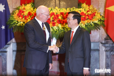 Chủ tịch nước Võ Văn Thưởng đón Toàn quyền Úc David Hurley - Ảnh 5. Chủ tịch nước Võ Văn Thưởng đón Toàn quyền Úc David Hurley - Ảnh 5.