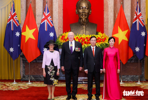 Chủ tịch nước Võ Văn Thưởng đón Toàn quyền Úc David Hurley - Ảnh 6. Chủ tịch nước Võ Văn Thưởng đón Toàn quyền Úc David Hurley - Ảnh 6.