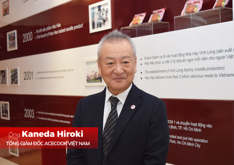Ông Kaneda Hiroki là tân Tổng Giám Đốc của Acecook Việt Nam - Ảnh: Đ.H. Ông Kaneda Hiroki là tân tổng giám Đốc của Acecook Việt Nam - Ảnh: ACV