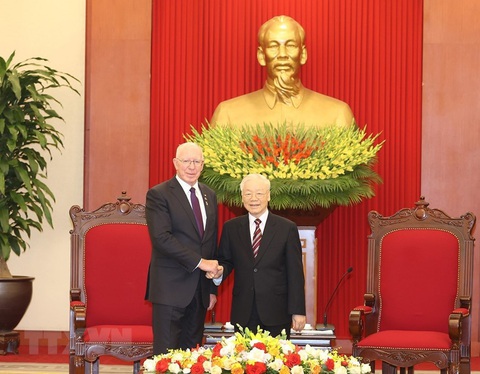 Lãnh đạo Đảng, Chính phủ và Quốc hội tiếp Toàn quyền Úc David Hurley - Ảnh 1. Lãnh đạo Đảng, Chính phủ và Quốc hội tiếp Toàn quyền Úc David Hurley - Ảnh 1.