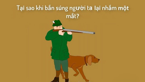 Tại sao khi bắn súng người ta lại nhắm một mắt? - Ảnh 1. Tại sao khi bắn súng người ta lại nhắm một mắt? - Ảnh 1.