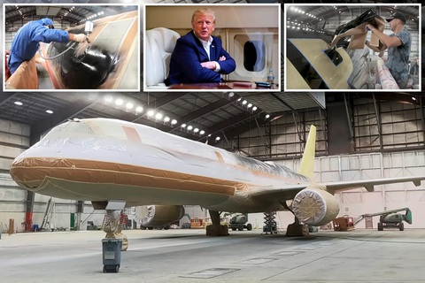 Bên trong máy bay dát vàng trị giá 100 triệu USD của Donald Trump: Tiện nghi hạng nhất - Ảnh 7. Bên trong máy bay dát vàng trị giá 100 triệu USD của Donald Trump: Tiện nghi hạng nhất - Ảnh 7.