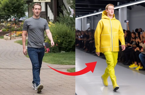 Mark Zuckerberg lên đồ catwalk, đốt cháy sàn runway - Ảnh 1. Mark Zuckerberg lên đồ catwalk, đốt cháy sàn runway - Ảnh 1.