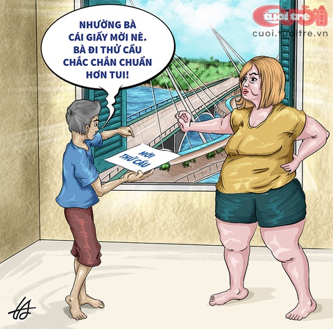 Vì sao ông nhường bà đi thử tải trọng cầu bộ hành? - Ảnh 1. Vì sao ông nhường bà đi thử tải trọng cầu bộ hành? - Ảnh 1.