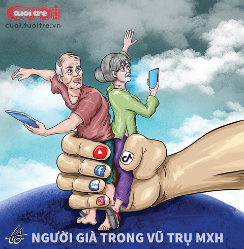Người già trong vũ trụ mạng xã hội - Ảnh 1. Người già trong vũ trụ mạng xã hội - Ảnh 1.