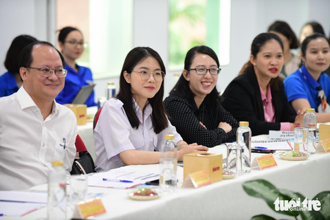 Tọa đàm "Người trẻ có sợ trách nhiệm?" ngày 6-4-2023 tại TP.HCM - Ảnh: QUANG ĐỊNH Đoàn viên, thanh niên TP.HCM dự tọa đàm - Ảnh: QUANG ĐỊNH