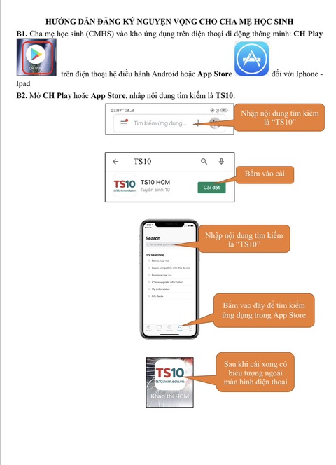 Thi vào lớp 10 ở TP.HCM: Cần cài app để đăng ký trực tuyến - Ảnh 2. Thi vào lớp 10 ở TP.HCM: Cần cài app để đăng ký trực tuyến - Ảnh 2.