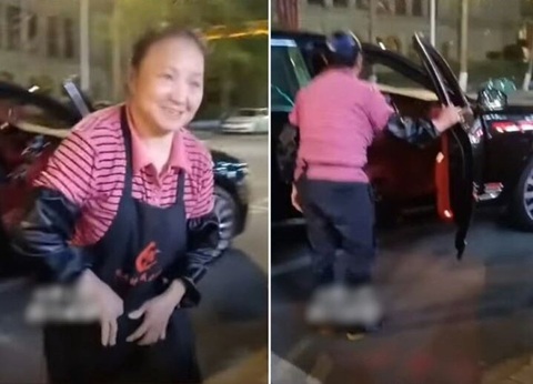 Cô lao công đi rửa chén bằng Bentley - Ảnh 1. Cô lao công đi rửa chén bằng Bentley - Ảnh 1.