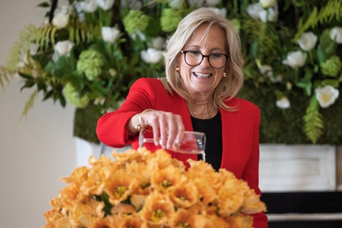 Hoa tulip mang tên Đệ nhất phu nhân Mỹ Jill Biden - Ảnh 1. Hoa tulip mang tên Đệ nhất phu nhân Mỹ Jill Biden - Ảnh 1.